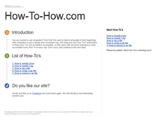 Tablet Screenshot of how-to-how.com